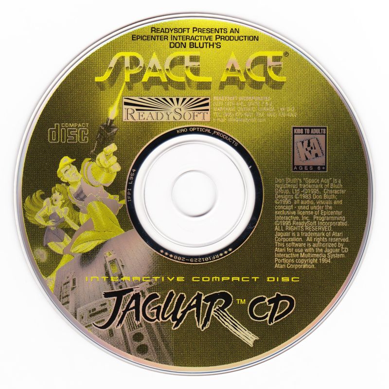 Space Ace (CD) box art for Jaguar